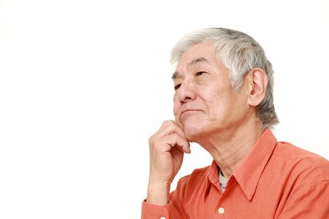 年配の日本人男性の悩み