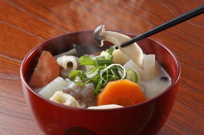 具だくさんの豚汁