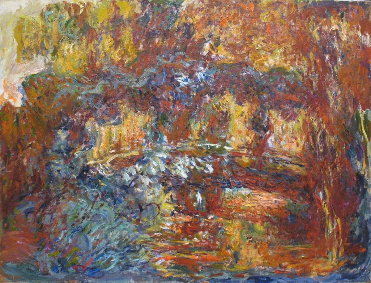クロード・モネ『日本の橋』、1920～22、油彩、キャンバス。ニューヨーク近代美術館蔵