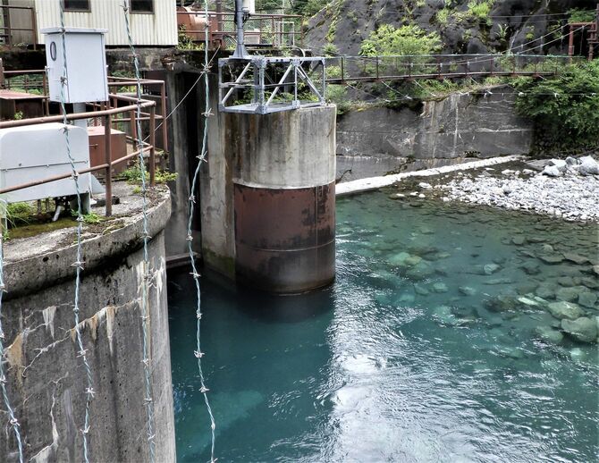 リニア問題の焦点となった「田代ダム」の大井川取水口（静岡市）