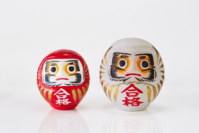 紅白2つのだるま