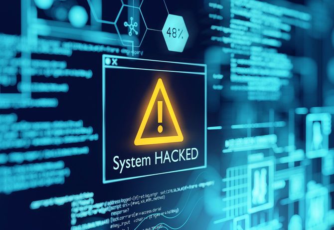 ハッキングされたシステムのイメージ
