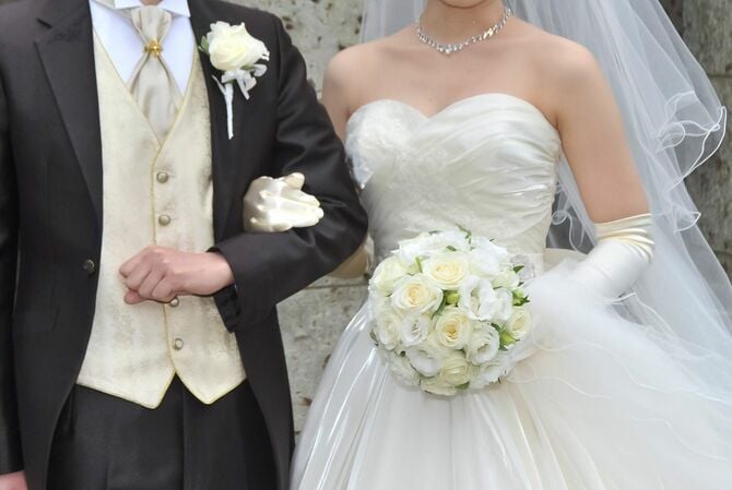 結婚式の新郎新婦