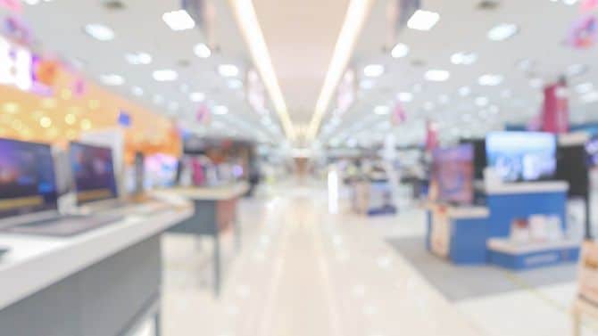 電化製品売り場のイメージ