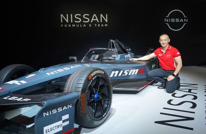 東京大会ではNISMO（日産のモータースポーツブランド）に着想を得た特別なワンオフカラーリングでレースに臨む。