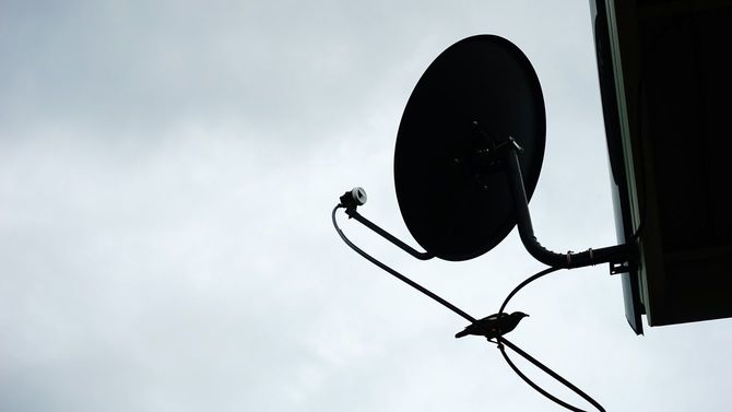 衛星放送のアンテナ