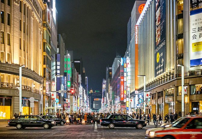 東京、銀座