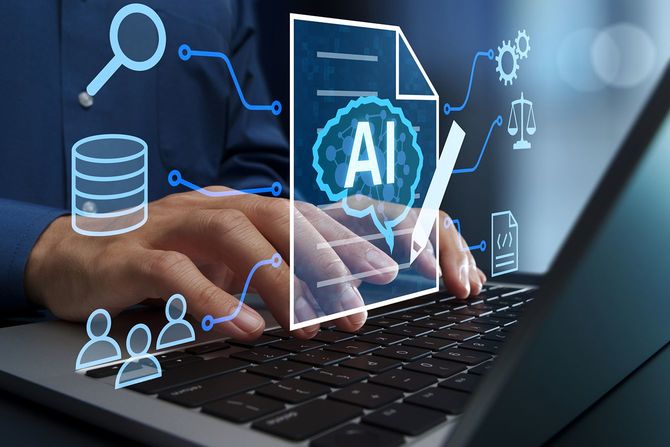 AIを用いた文書生成イメージ