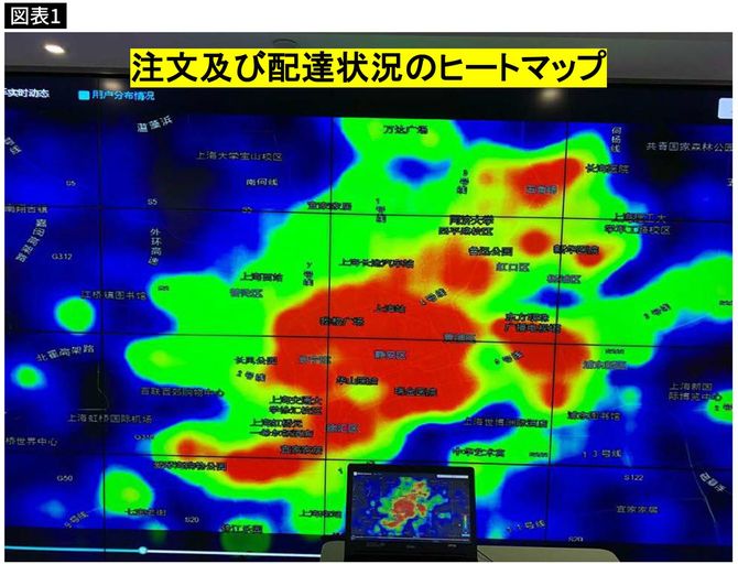 【図表】注文および配達状況のヒートマップ