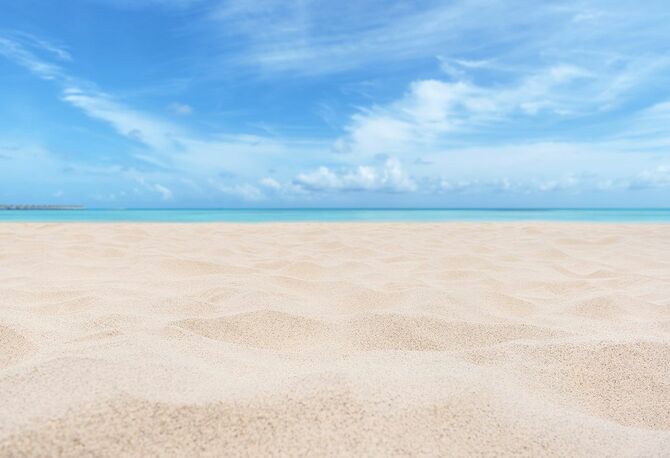 砂浜と夏の背景