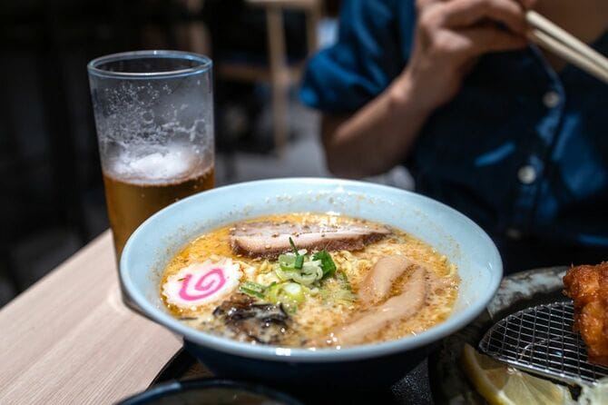 ラーメンとビール