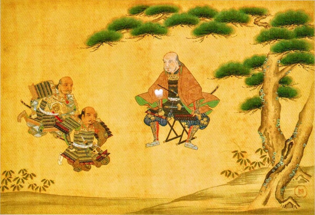 「徳川家康長久手戦陣中画像」、江戸時代・17世紀の作