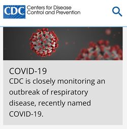 「COVID-19」と名づけられた新型コロナウイルス（CDCウェブページより）