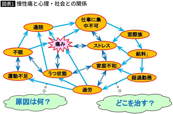 慢性痛と心理・社会との関係