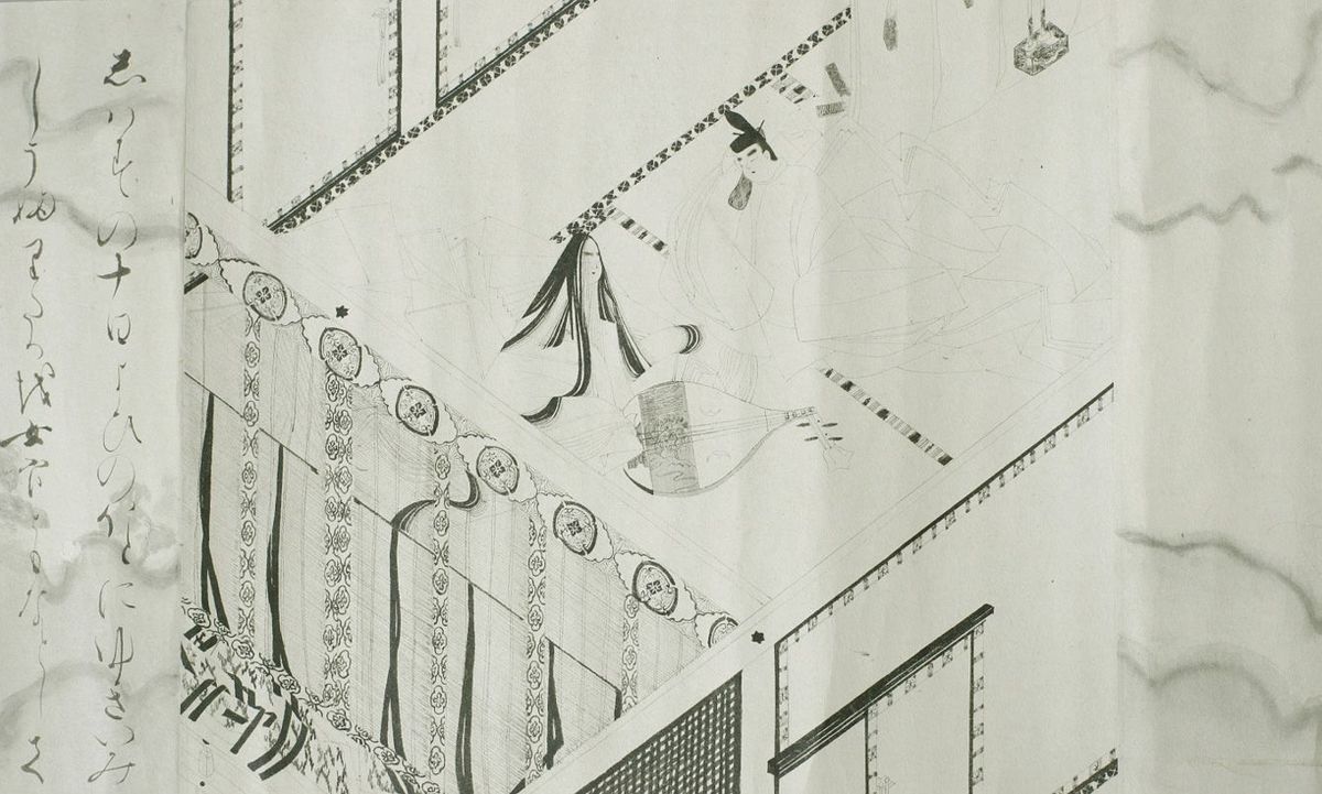 「枕草子絵詞」に描かれた一条天皇と定子