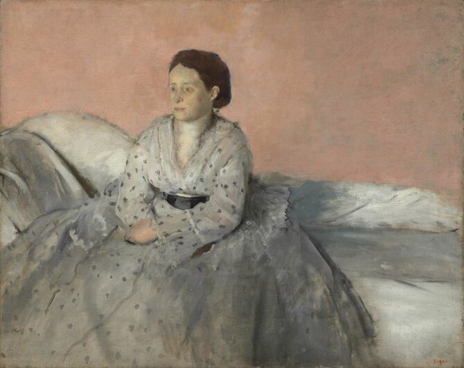 Edgar Degas画 Madame René de Gas, 1872～1873