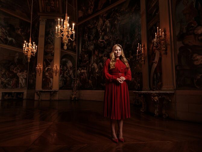 アマリア王女。2021年秋、18歳の誕生日を前にハウステンボス宮殿で撮影 ©RVD – Frank Ruiter
