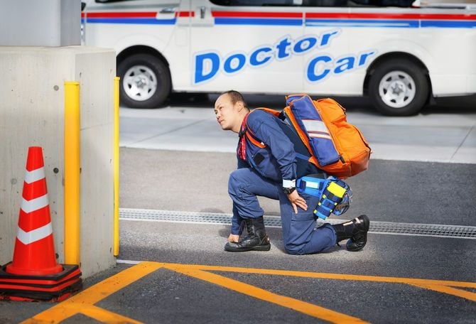 鳥取大学医学部附属病院 高度救命救急センター 看護師の宮脇貴浩氏