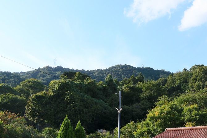 登山道入口からの眺望