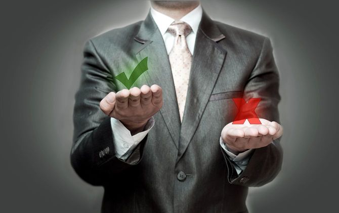 正しいと間違っている