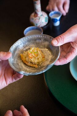 海老料理の小皿