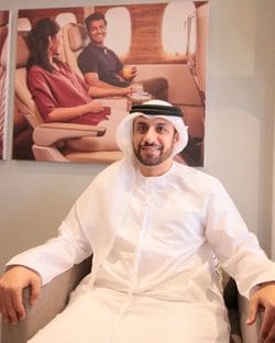 エミレーツ航空COOのAdnan Kazim氏（筆者撮影）