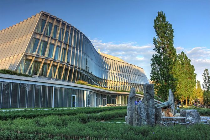 スイス・ローザンヌにある国際オリンピック委員会（IOC）の新しい本部「オリンピック・ハウス」