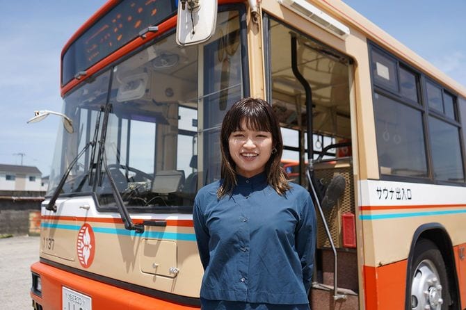 兵庫県のバス会社「神姫バス」の松原安理佐さん。