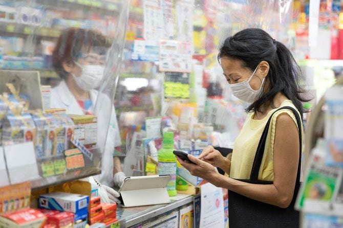 コロナ禍に薬局でお買い物