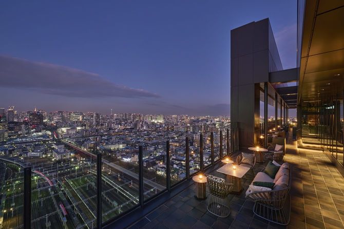 大井町トラックスにあるThe TRAVELERS HOUSE ROOFTOP BAR