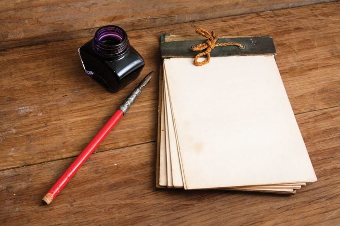 アンティークなメモ帳