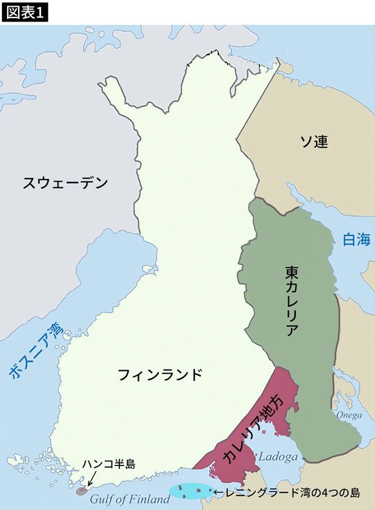 フィンランドの地図