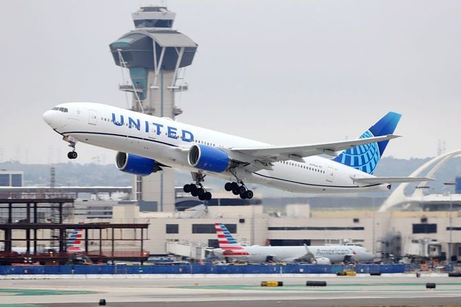 ユナイテッド航空ボーイング777航空機