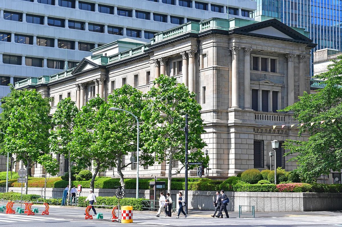 日本銀行本店本館建物＝2023年5月25日、東京都中央区