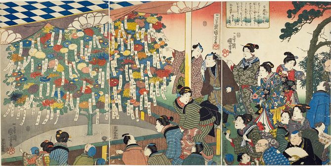 錦絵画帳『風俗吾妻錦絵』より（写真＝国立国会図書館デジタルコレクション／PD-Art／Wikimedia Commons）