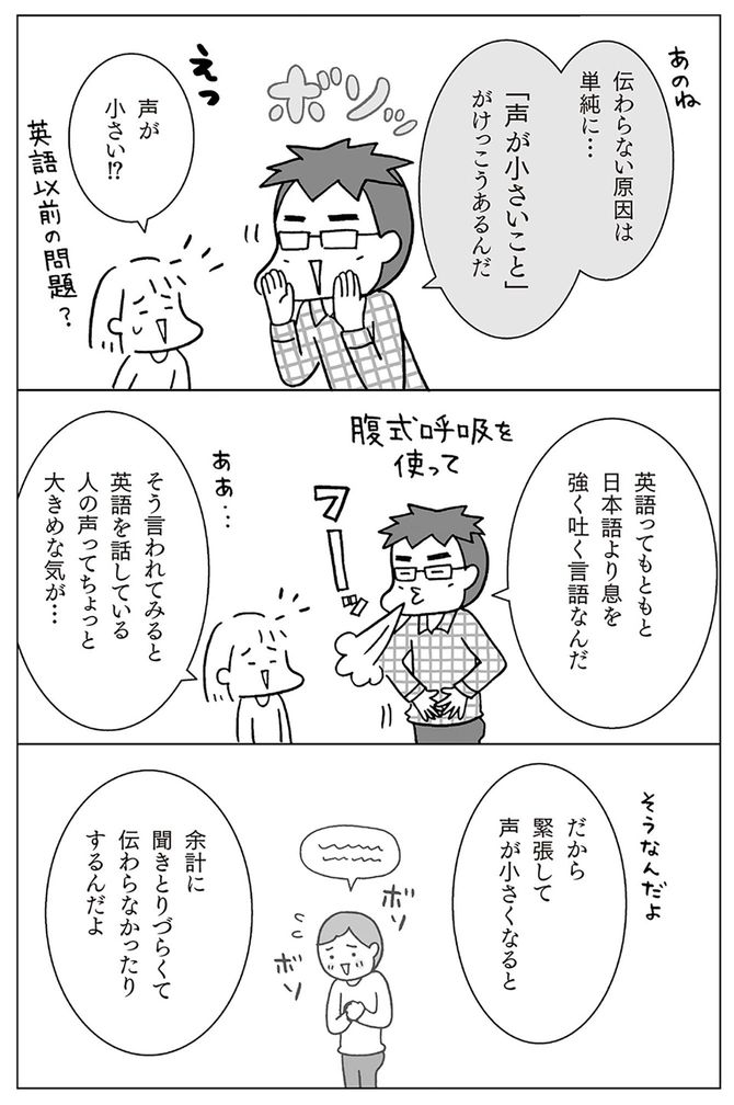 &copy;フクチマミ、高橋基治『マンガでおさらい中学英語　英会話スタート編』（KADOKAWA）