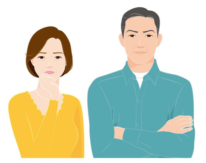 年配のカップル