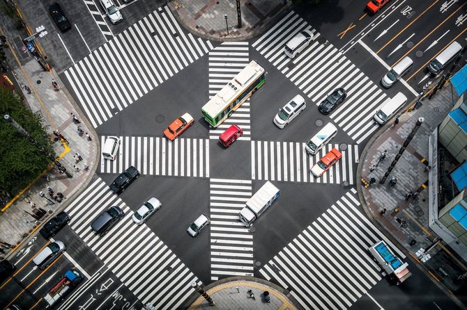銀座の交差点