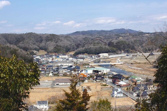 城の東端からの眺望