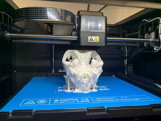 3Dプリンターが動く様子