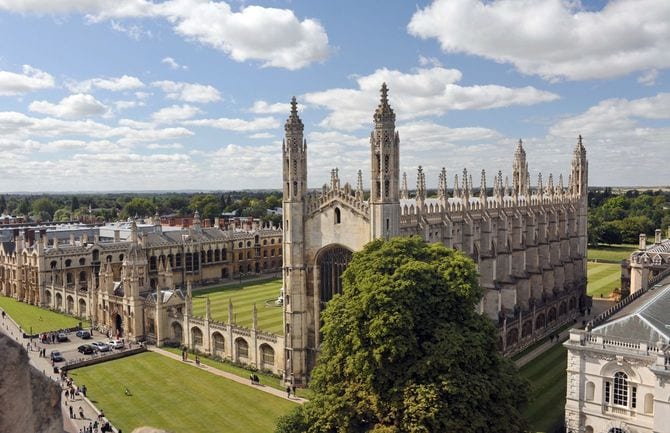 ケンブリッジ大学のキングスカレッジとチャペル