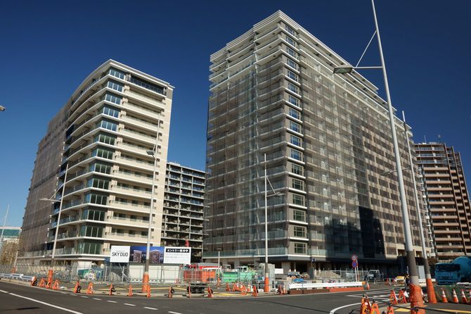 晴海フラッグ(=2023年2月27日、東京都中央区)