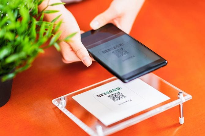 スマートフォンによるQRコード決済