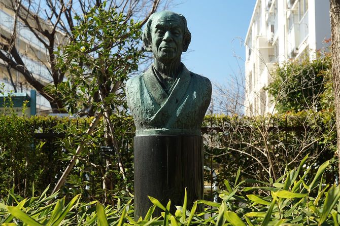 牧野富太郎像 牧野記念庭園(東京都練馬区)