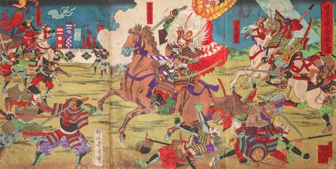 揚州周延作「味方ヶ原合戦之図」（19世紀半ば頃）