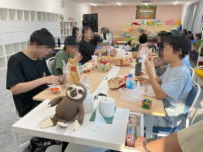 校内宿泊学習の様子の写真