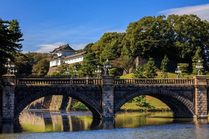 皇居正門前に架かる「二重橋」