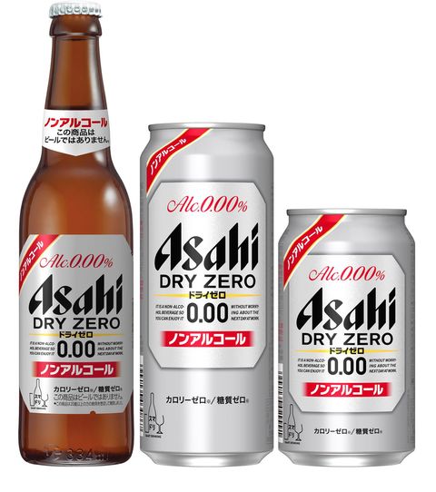 アサヒ ドライゼロ350mL、500ｍL、びん