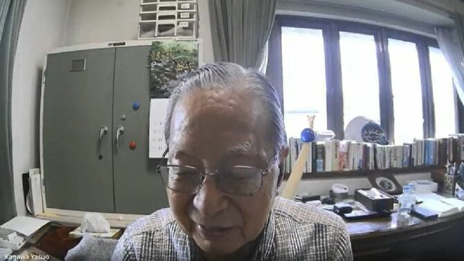 リモート取材に応じる香川靖雄さん