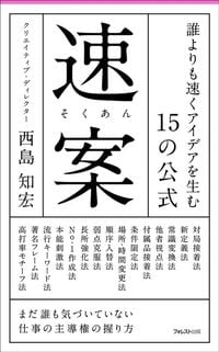 西島知宏『速案　誰よりも速くアイデアを生む15の公式』（フォレスト出版）